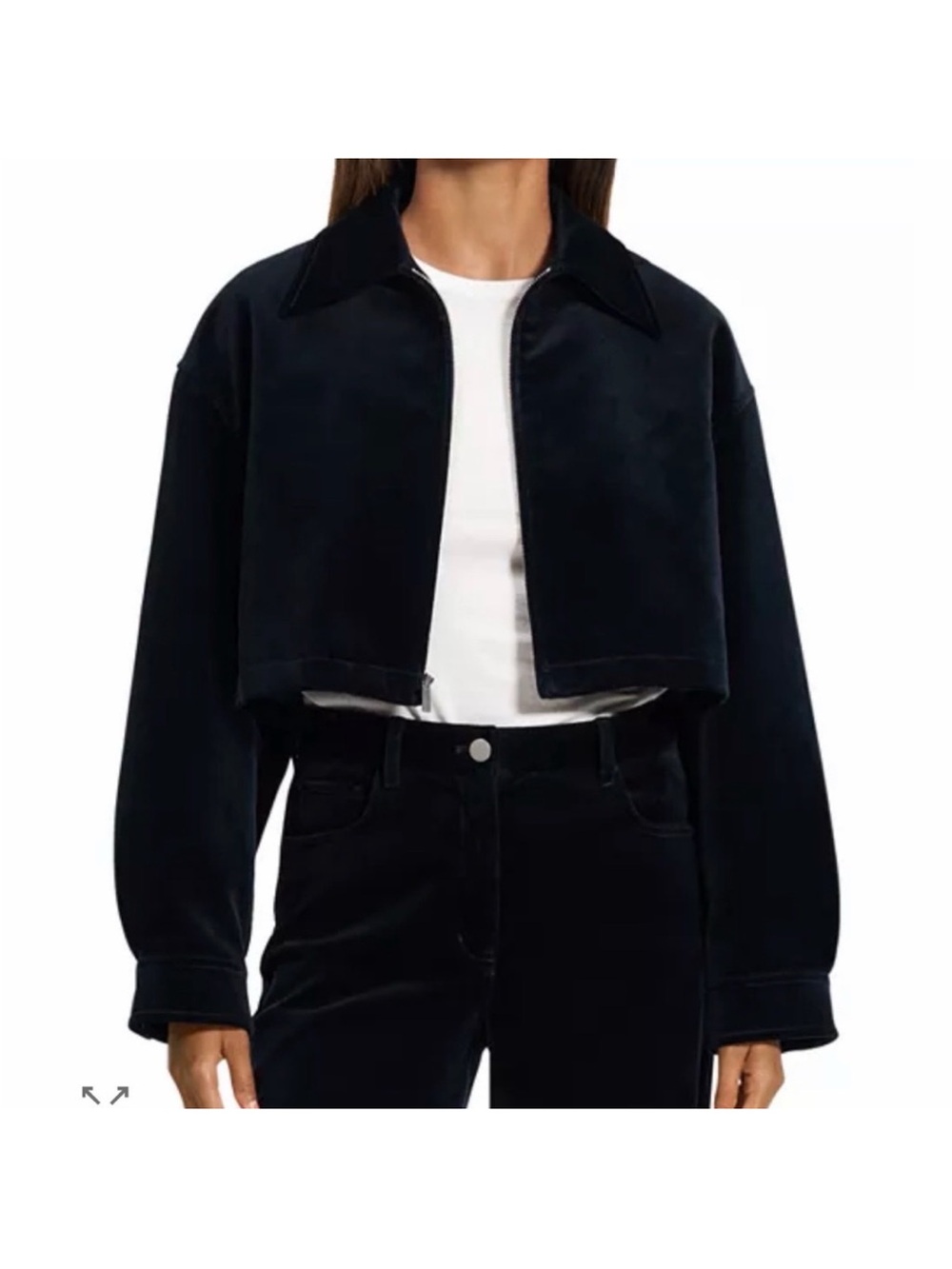 Theory Cropped Velvet A Line
Jacket